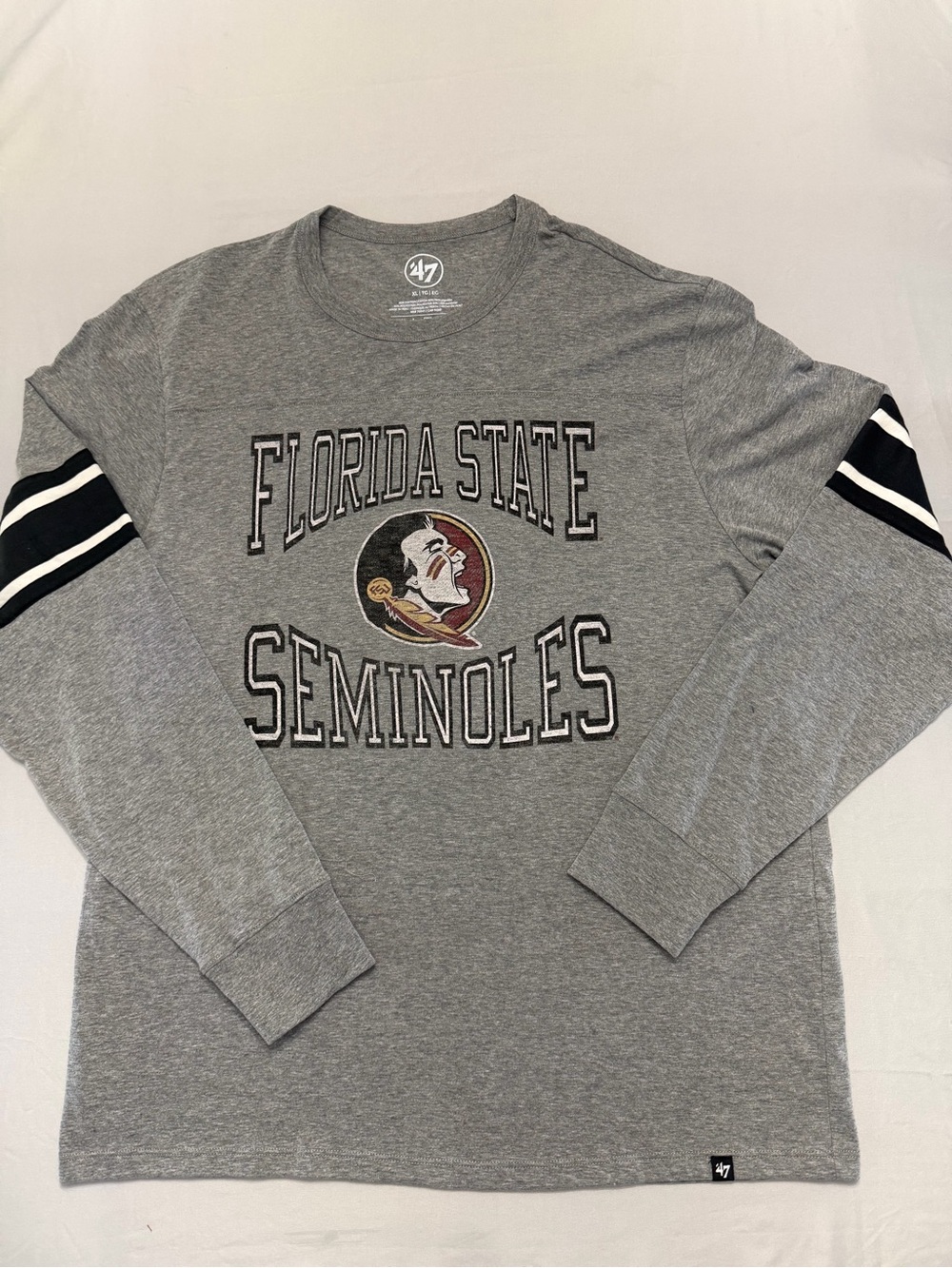 47 Men’s Florida State Seminoles Gray Long Sleeve Tee